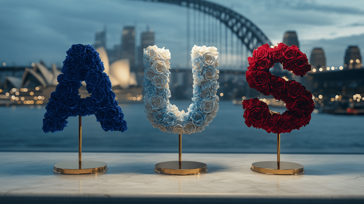 Australian Rose Art – Green & Gold Floral Creations - Imaginary Worlds