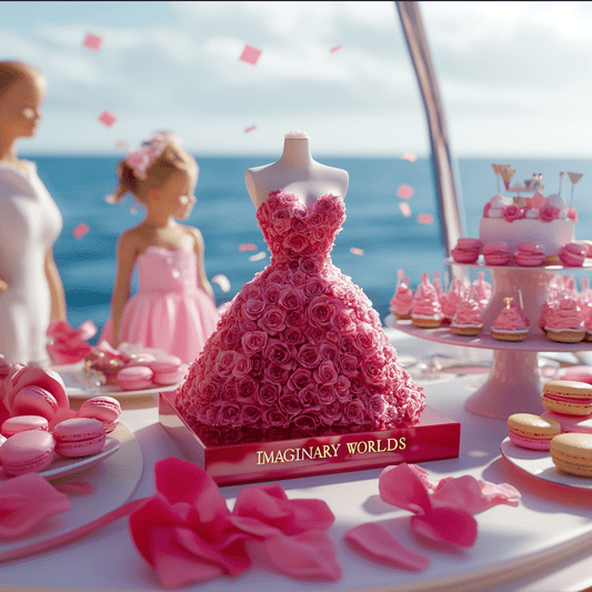 Pink Rose Dress Sculpture - Imaginary Worlds