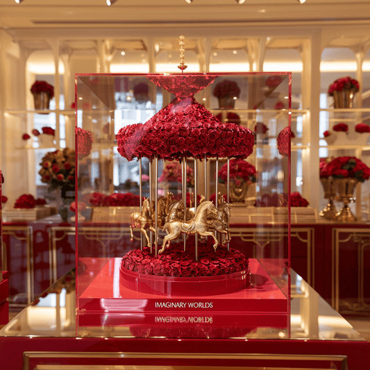 Rose Carousel Sculpture – Bloomland Edition - Imaginary Worlds