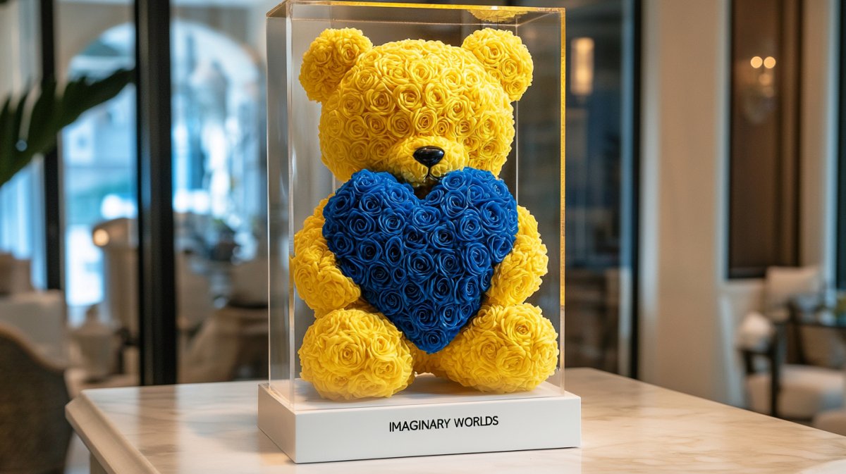 The Elegance of the Yellow Rose Bear: A Unique Gift and Timeless Decor Piece - Imaginary Worlds