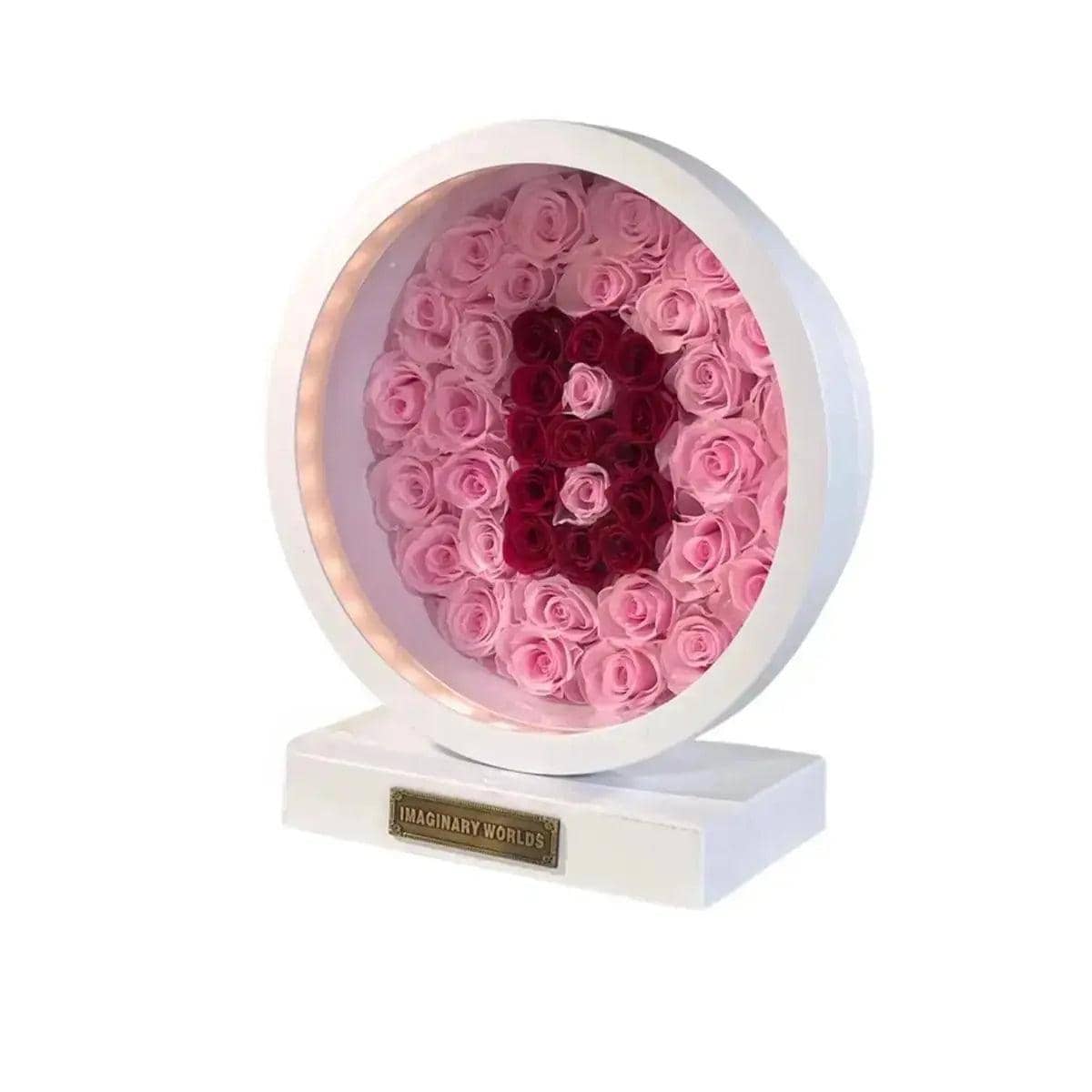 Alphabet Customized Personalized Rose Lamp