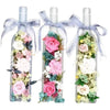 Floral Harmony Wine Bottle