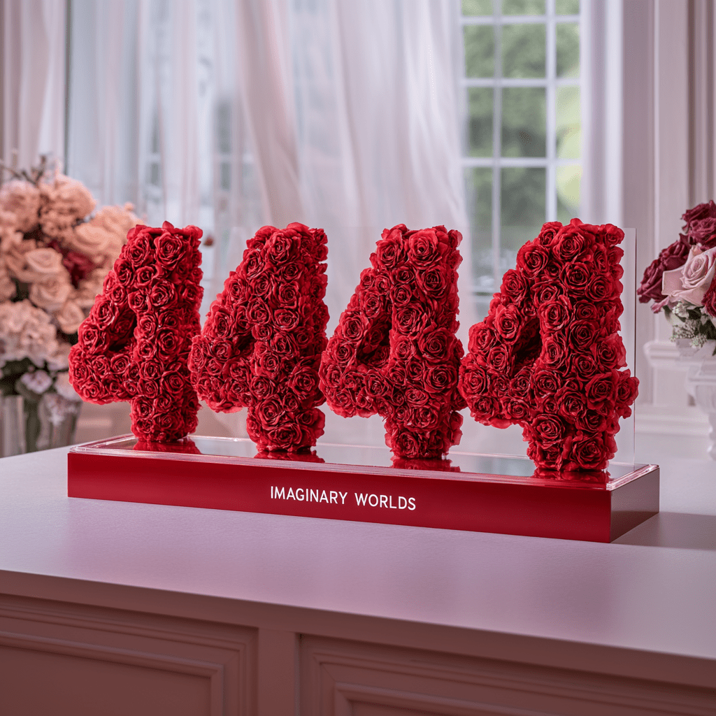 Angel Number 4444 Rose Box - Imaginary Worlds