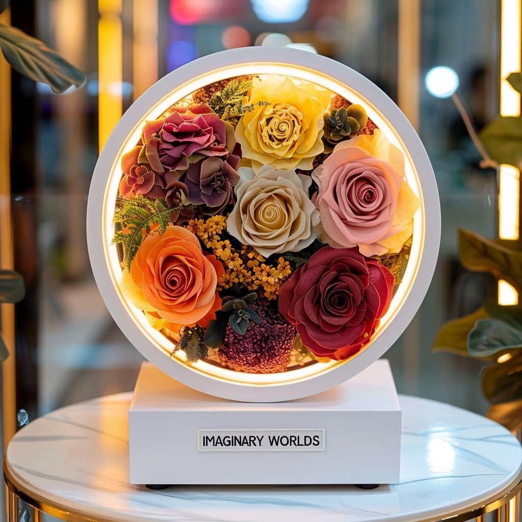 Autumn Harvest Flower Lamp - Imaginary Worlds