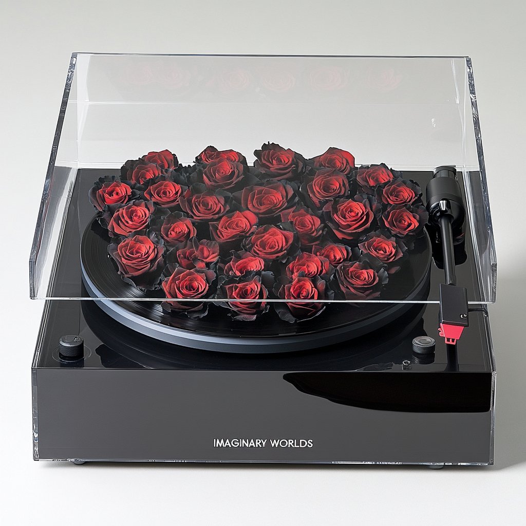 Vinyl Player Rose Speaker Collection