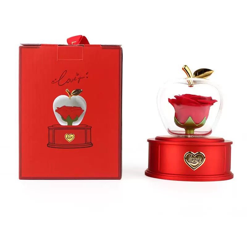 Crystal Red Apple Eternal Love Gift Box - Imaginary Worlds