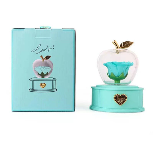 Crystal Tiffany Blue Apple Eternal Love Gift Box - Imaginary Worlds