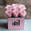 Customized Pink Infinity Roses Box with Photo - Pink Box - Imaginary Worlds