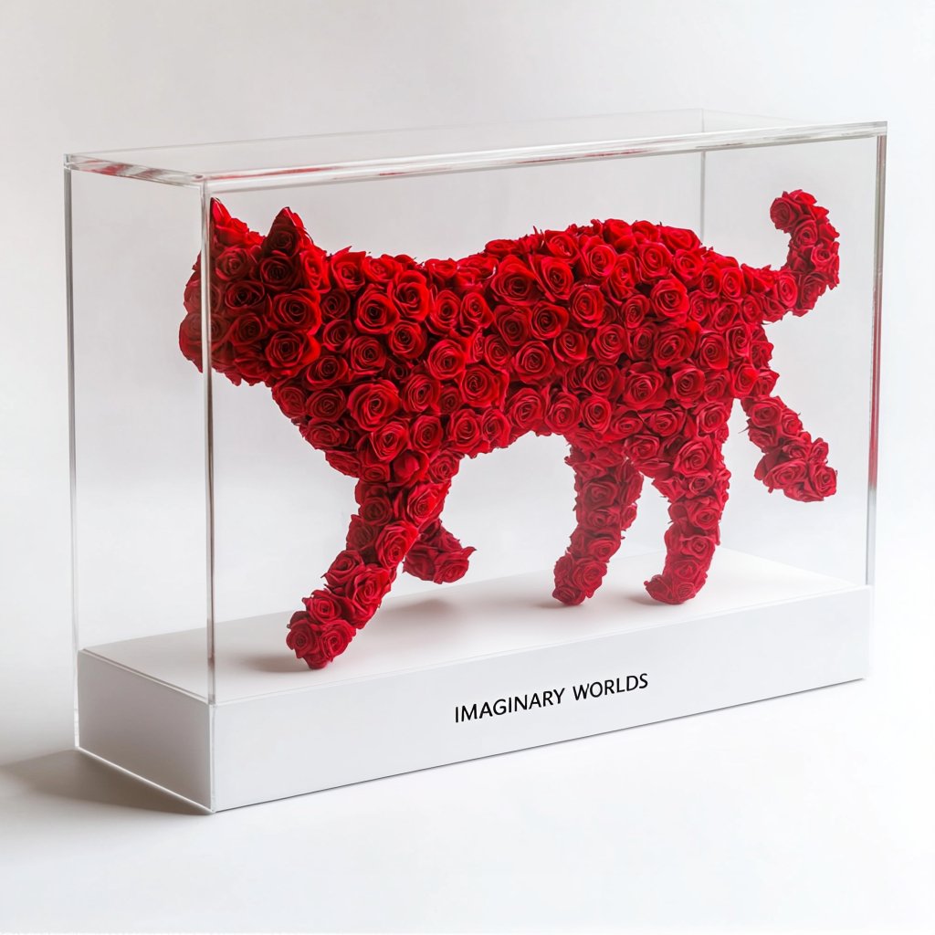 Forever Rose Animal Sculptures - Imaginary Worlds