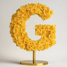 Gaia Yellow Rose Letter G Lamp - Imaginary Worlds