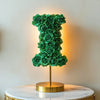 Iris Green Rose Letter I Lamp - Imaginary Worlds