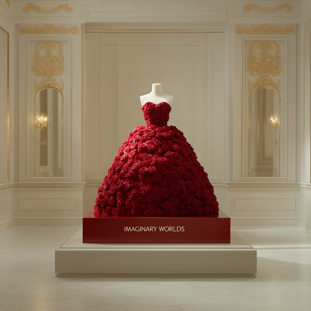 Majestic Size Forever Red Rose Dress - Imaginary Worlds