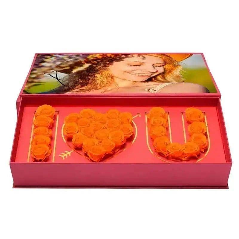 26 Forever Roses Personalized Photo Rose Box - Imaginary Worlds