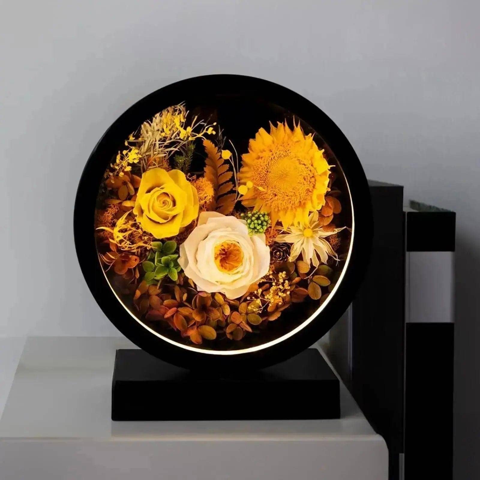 Eternal Bloom Sunflower & Rose Lamp - Imaginary Worlds