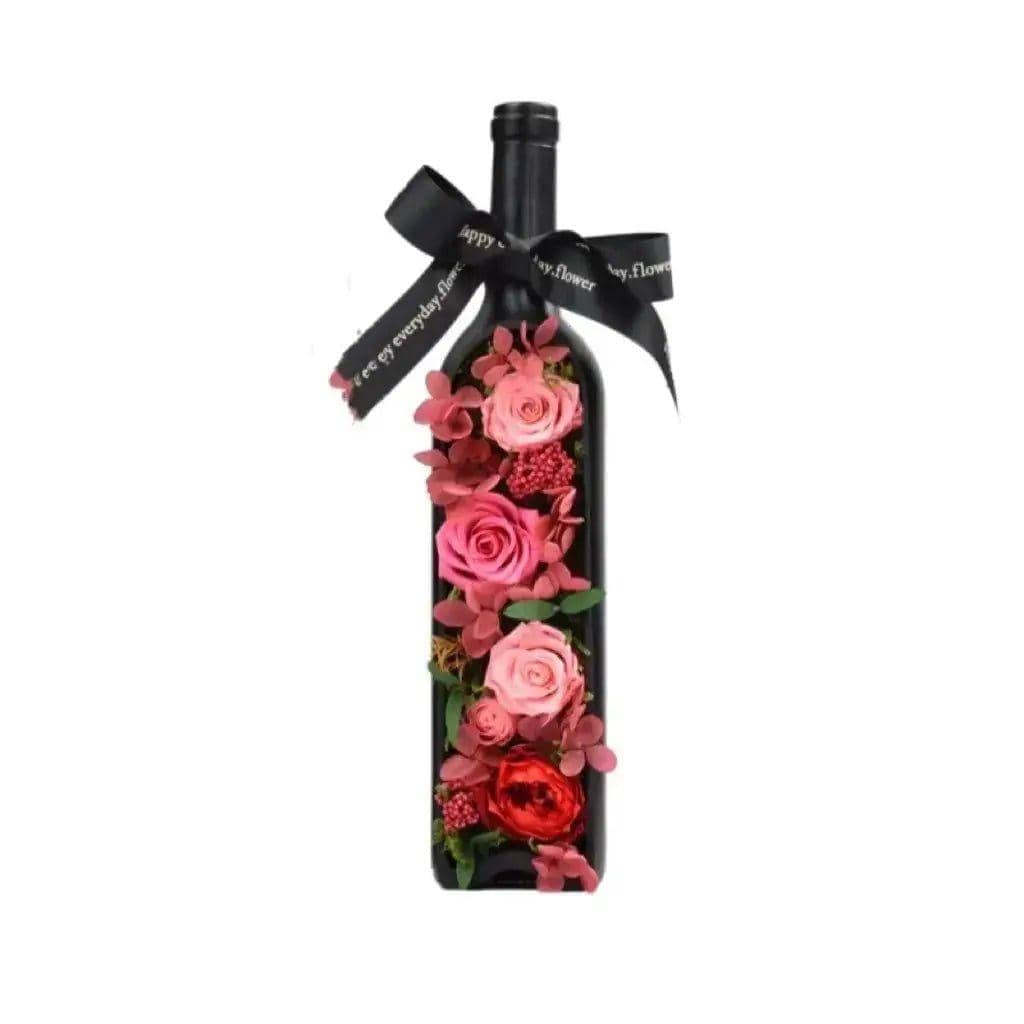 Floral Harmony Wine Bottle - Imaginary Worlds