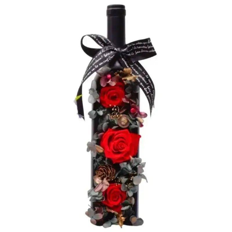 Floral Harmony Wine Bottle - Imaginary Worlds