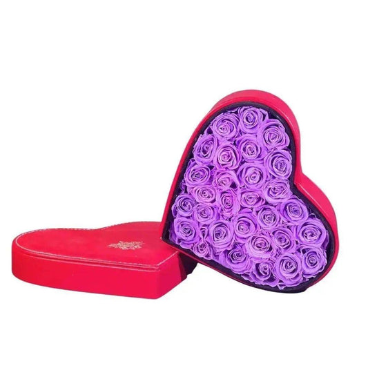 Heartfelt Elegance: Forever Roses in a Heart-Shaped Box - Imaginary Worlds