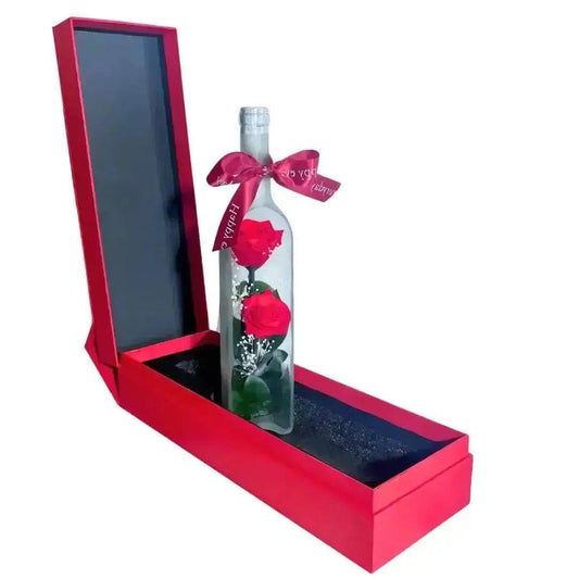 Red Everlasting Rose Bottle - Imaginary Worlds